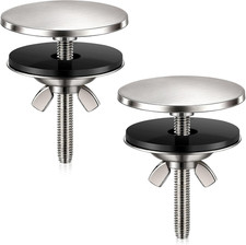Sink Hole Cover 2 Inch Brushed Nickel Metal Set for Kitchen Bathroom Faucet