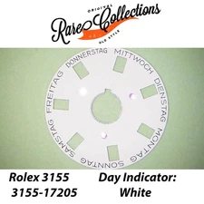 USED Usato Rolex 3155-17205 Disco data Disk Germany DayDate Bianco White