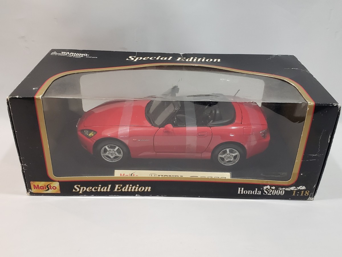 EBBRO 1/43 Honda S2000 Rouge - Miniature Moulée Sous Pression Du Japon - Réf 11009