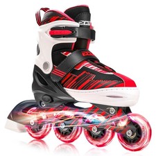Adjustable Inline Skates Boys and Girls with Light up Wheels Roller Skates fo...