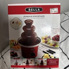 Chocolate & Cheese Fondue Fountain BELLA 3 Tier Electric Open box