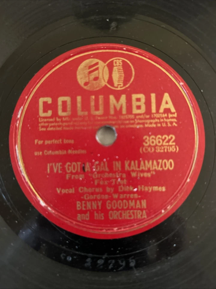 4-78RPM-Benny Goodman/Frankie Carle/ Percy Faith/ Ray Anthony- Records VG+ - Image 3 of 4