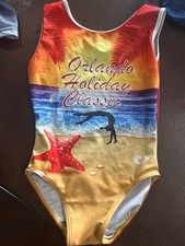 Orlando Holiday, classic gymnastics leotard size child large