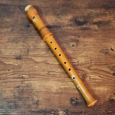 Vintage Johannes Adler Magnamusic Wooden Recorder Baroque Fingering Germany