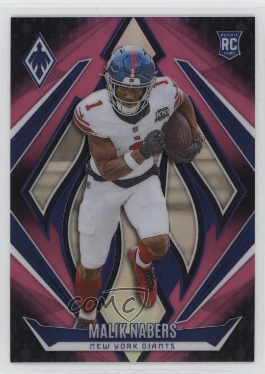 2024 Panini Phoenix Rookies Pink Fade 21/88 Malik Nabers #221 Rookie RC