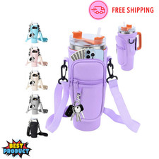 40/30Oz Stanley Tumbler Water Bottle Carrier Bag With Phone Cradit Card Pocket