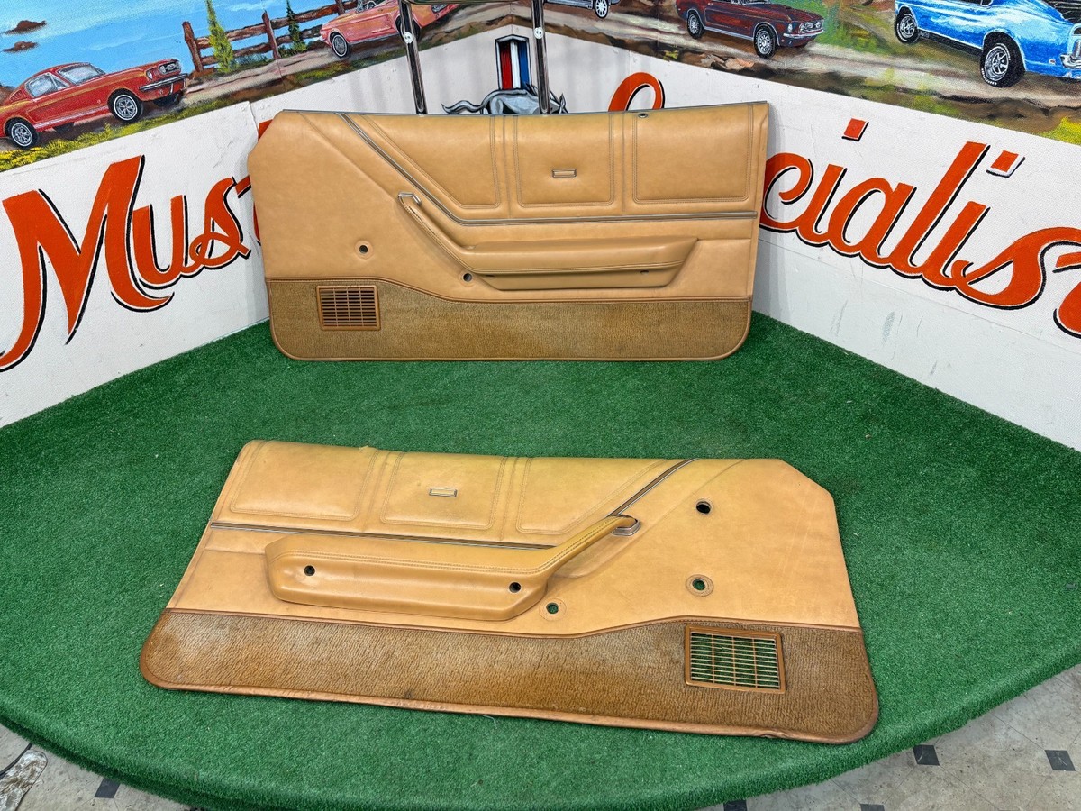 70s ビンテージ　ファブリック　デッドストック　ジャガード　丸胴 1974 1975 1976 1977 1978 FORD MUSTANG II DOOR PANELS MUSTANG 2 | eBay