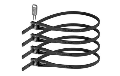 Z LOK 4 Pack: All Black Tie Bike Locks