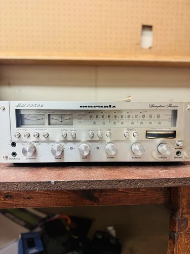 Marantz 2252B Vintage Stereo Receiver | Silver Face | Powers On | Clean | Manual