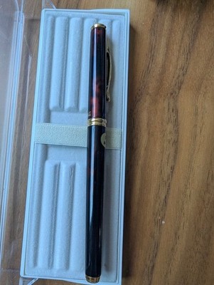 Pilot Cavalier Fountain Pen Ruby Red Marbled F Tip Used