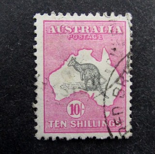 nystamps British Australia Stamp # 55 Used $400 O9y292