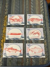 LOT OF 6 2025 PARKSIDE BEACHWOOD BRAND NWSL SOCCER FISH INSERT CARDS