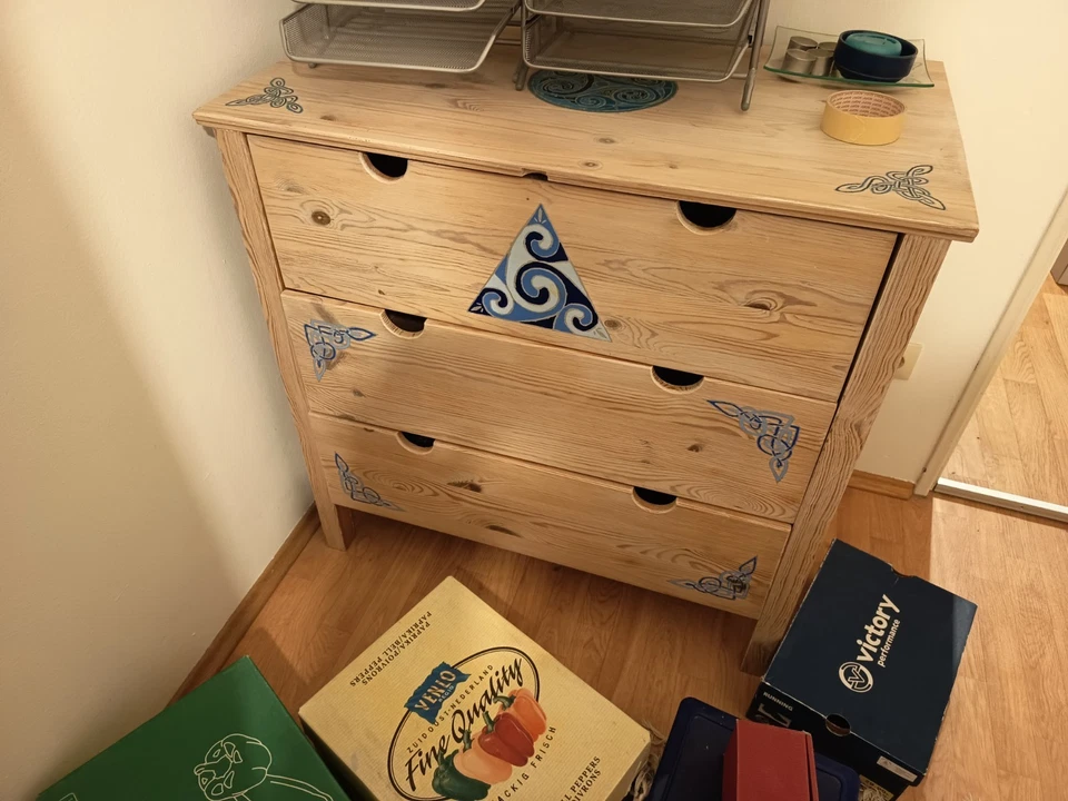 Kommode Schubladenschrank Sideboard , 100x100x50