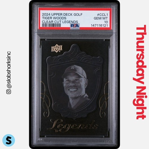 2024 UPPER DECK #CCL-1 TIGER WOODS CLEAR CUT LEGENDS PSA 10