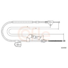 Handbremsseil hinten rechts für Toyota Aygo B1 | 23892997