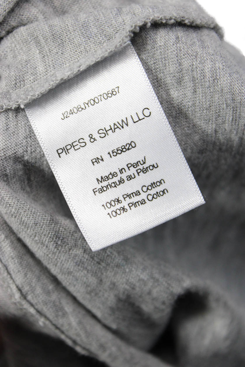 Veronica Beard Womens Basic Gray Pima Cotton Crew… - image 4