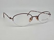 Christian Dior CD3527/J 15V Brown Pearl Semi-Rimless Eyeglasses Frame Austria