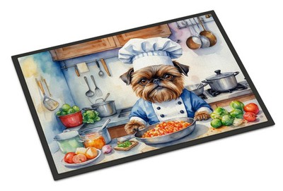 NEW Brussels Griffon The Chef Doormat Front Door Mat Indoor Outdoor Rugs for