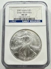 2007 $1 American Eagle NGC MS69 1 oz .999 Silver US Bullion Coin - EARLY RELEASE