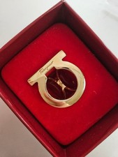 Ferragamo Gold Stall Clip Good Condition Accessories Jewelry Used