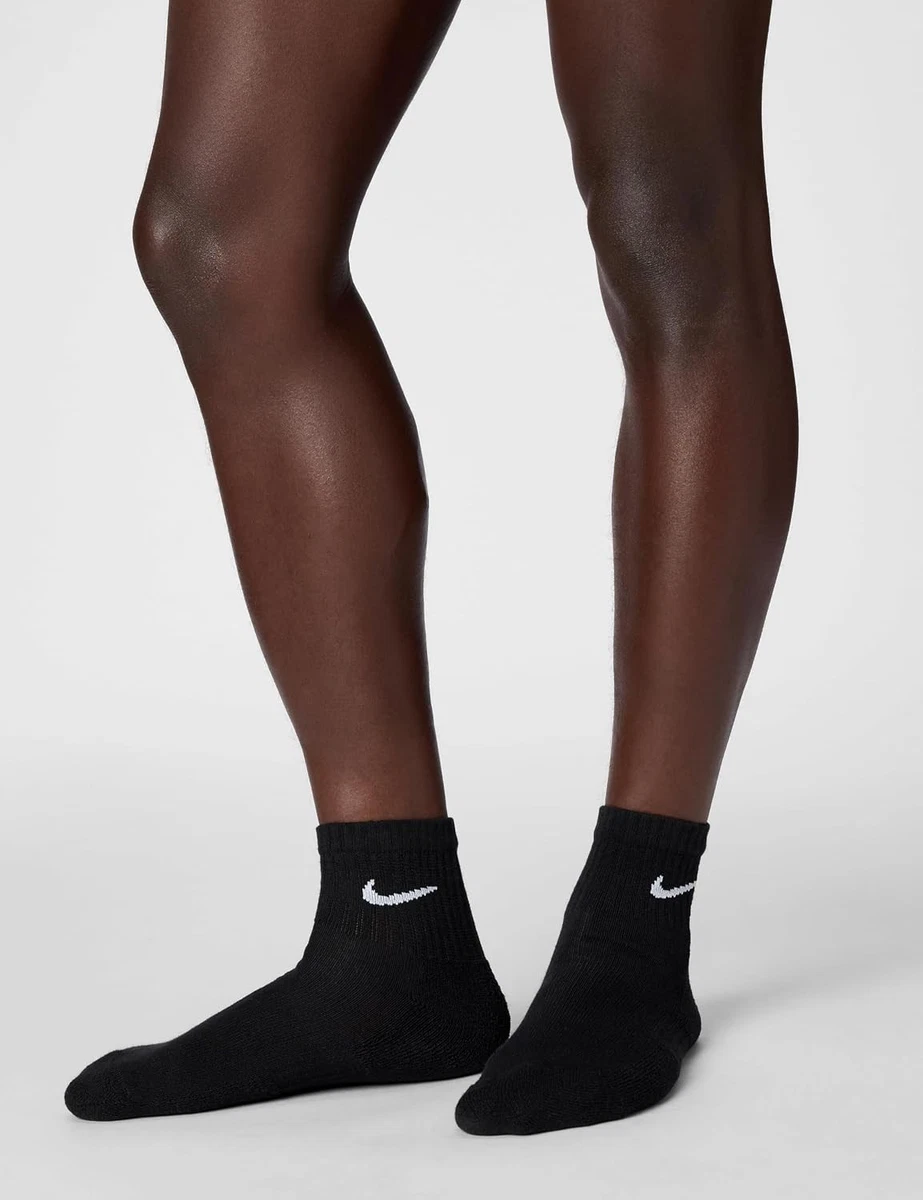 NIKE 6 X Sport Freizeit Socken Strümpfe 2X3er Pack SX7667, Farbe:Schwarz