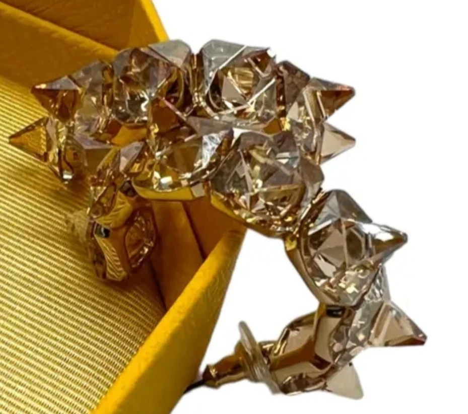 Swarovski Ohringe Ortyx Gold Gelb Swarovski Crystal