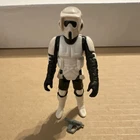 Vintage Star Wars Biker Scout w/ Blaster! Super White! Hong Kong. Original