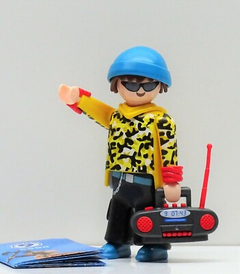 COOLER HIP HOPPER RAPPER MIT RADIO PLAYMOBIL zu 5598 Musik Figures 9 Brille Cap