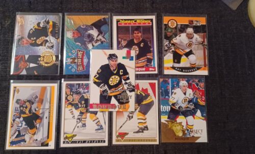 Lote de 9 cartas de hockey Ray Bourque, Fleer, Fleer Ultra, mazo superior, lote de los años 90 - Imagen 1 de 1
