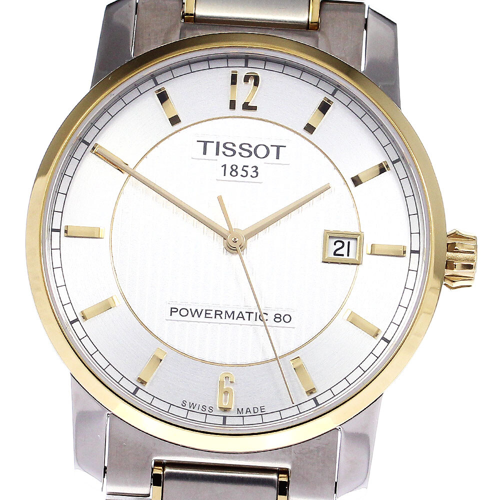 TISSOT Powermatic 80 T087407A Titanium Silver Dial Automatic TISSOT Powermatic 80 T087407A Titanium Silver Dial Automatic