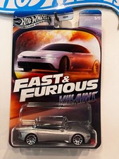 2025 HOT WHEELS SILVER 2022 DELOREAN ALPHA 5 5/5 VILLAINS FAST & FURIOUS JBY38
