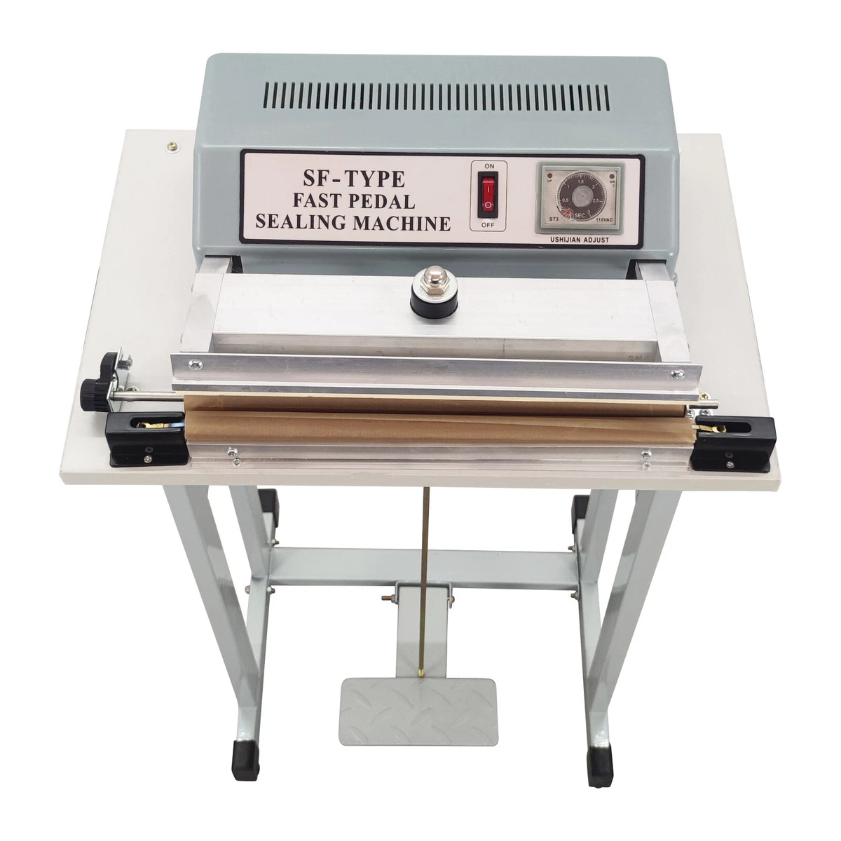 Plastic packing machine outlet