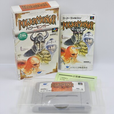 POWER MONGER Super Famicom Nintendo 1936 sf