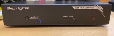 Key Digital KD-HD2x1ProK (Phantom Series) HDMI Switcher UHD/4K