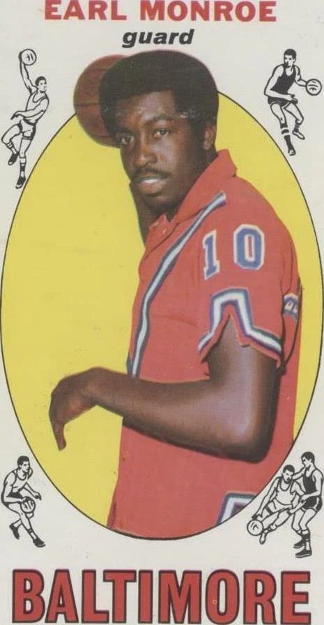 Topps Earl Monroe Basketball Baltimore Bullets Sports Trading