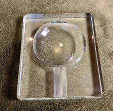 Lead Crystal Macanudo Cigar Ashtray Made In Argentina 