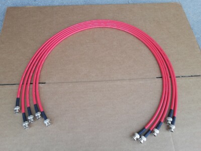 5 pack CANARE LV-61S HD-SDI Digital Video Cable 75 ohm BNC Male 3 FT