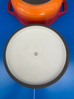 Cocotte NOMAR Le Creuset France Vintage - Fonte Ronde Orange N°23, Induction, Comme Neuve