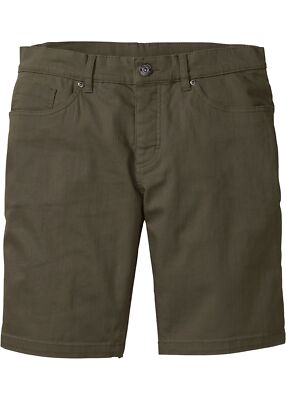 Stretch-Bermuda Regular Fit Gr. 46 Dunkeloliv Herrenbermuda Shorts Kurz-Hose Neu