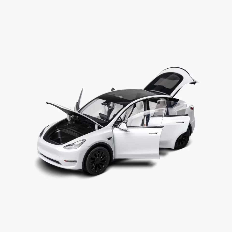 Tesla Escala 1:18 Modelo Y Blanco Perla Diecast Modelo Y Artículos Oficiales ¡NUEVO!! Foto 2 de 4