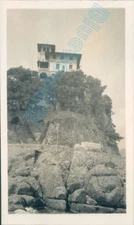 Portofino Hillside Villa In Italy  1935 4.5 x 2 .7 inch original photo 