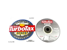 Quicken TurboTax State California Return Tax Year 1998 Win 3.1/95/98/NT 4.0