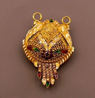 22 KARAT YELLOW GOLD TRADITIONAL FILIGREE WORK INDIAN