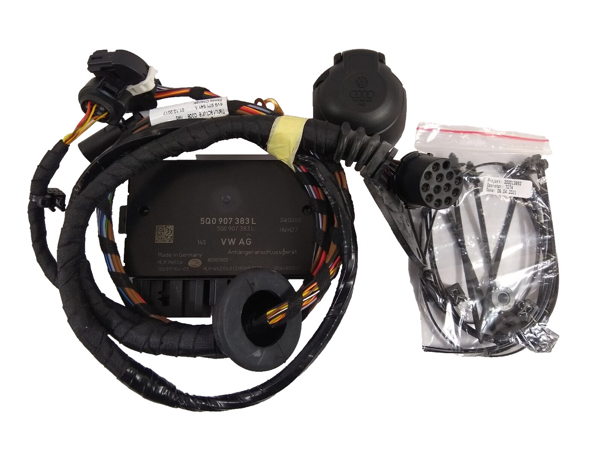 SKODA FABIA ESTATE TOWBAR WIRING ELECTRICS KIT 13 PIN GENUINE 