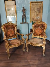 Coppia di poltrone romane, epoca 600