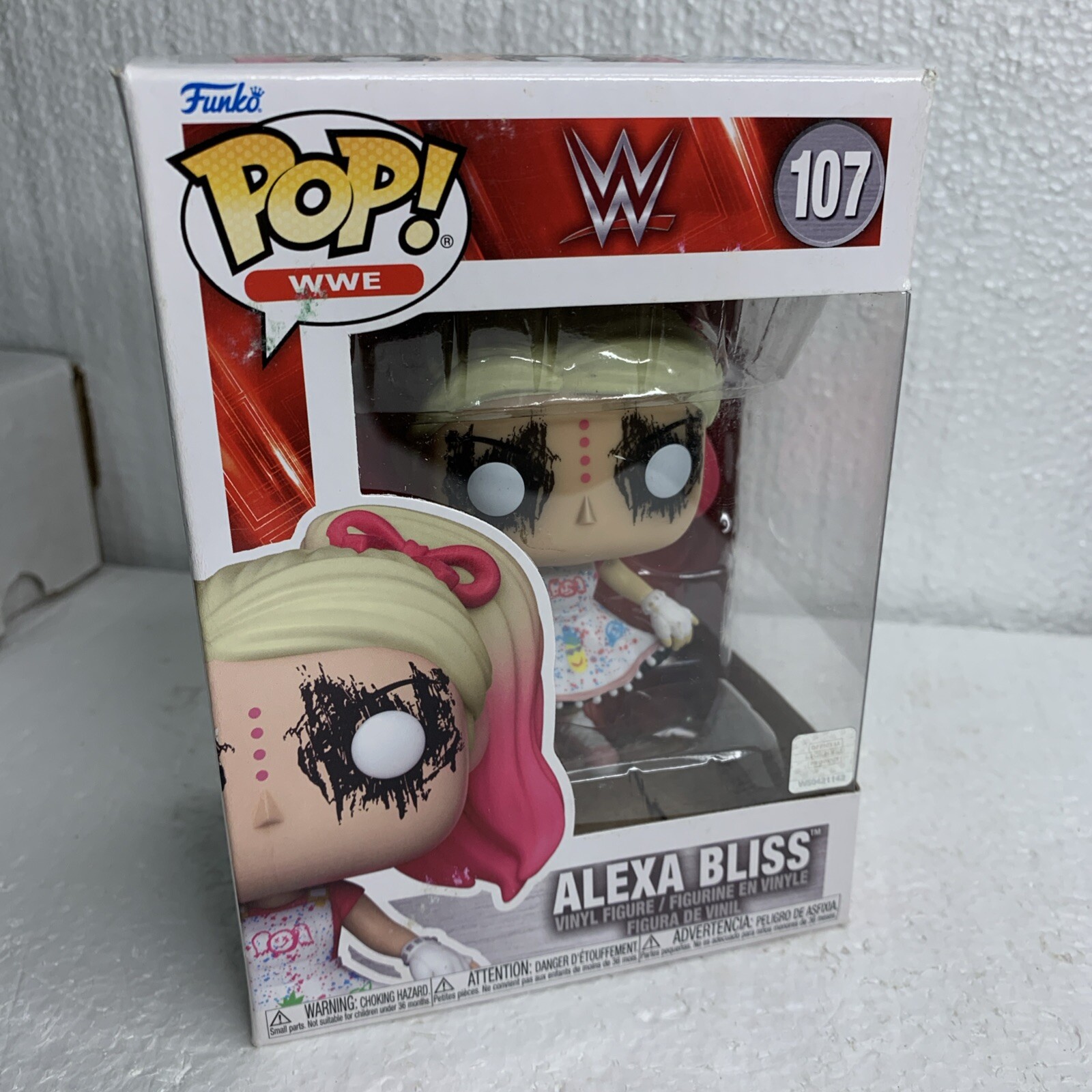 Funko Pop Wwe: Alexa Bliss - #107 Wrestle Mania Ventana Ligera Y Caja Rasguños