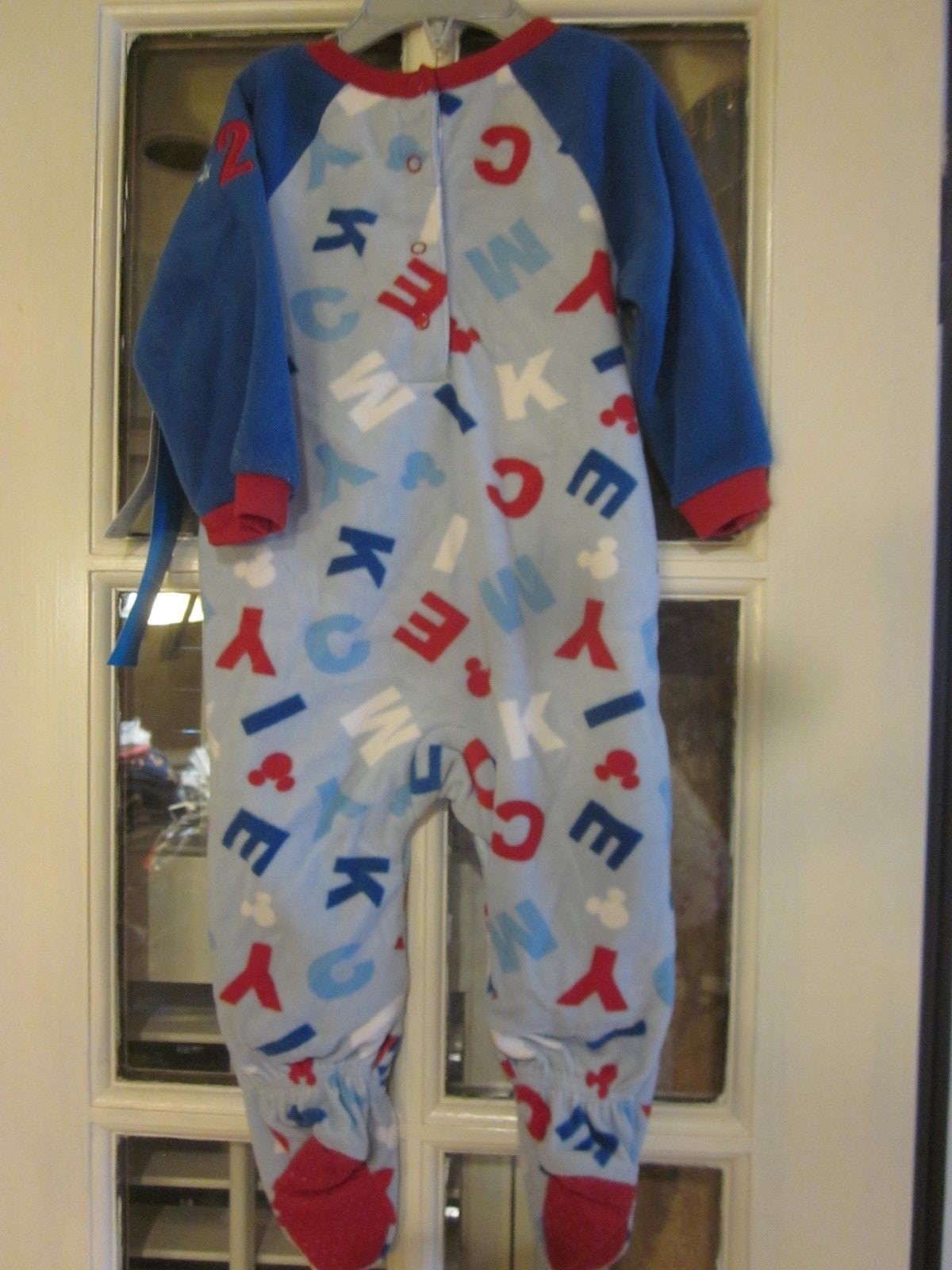 WDW Disney Baby Mickey Mouse Footsie Footie Fleece Pajamas New With
