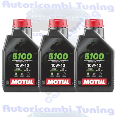 Motul 5100 10W40 Technosynthese Ester JASO MA2 T903 Motorrad Motoröl 3 Liter