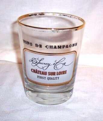 RARE Vins de Champagne DE LAUNAY & CIE CHATEAU SUR LOIRE FIRST QUALITY BAR GLASS