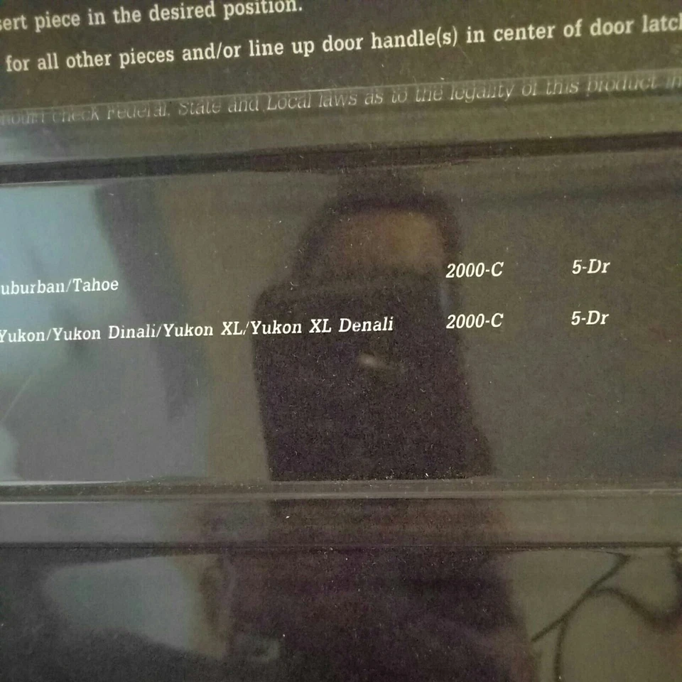 Manija de puerta trasera cromada para Chevrolet Suburban/Tahoe o GMC Yukon 2000-2003 Foto 4 de 4